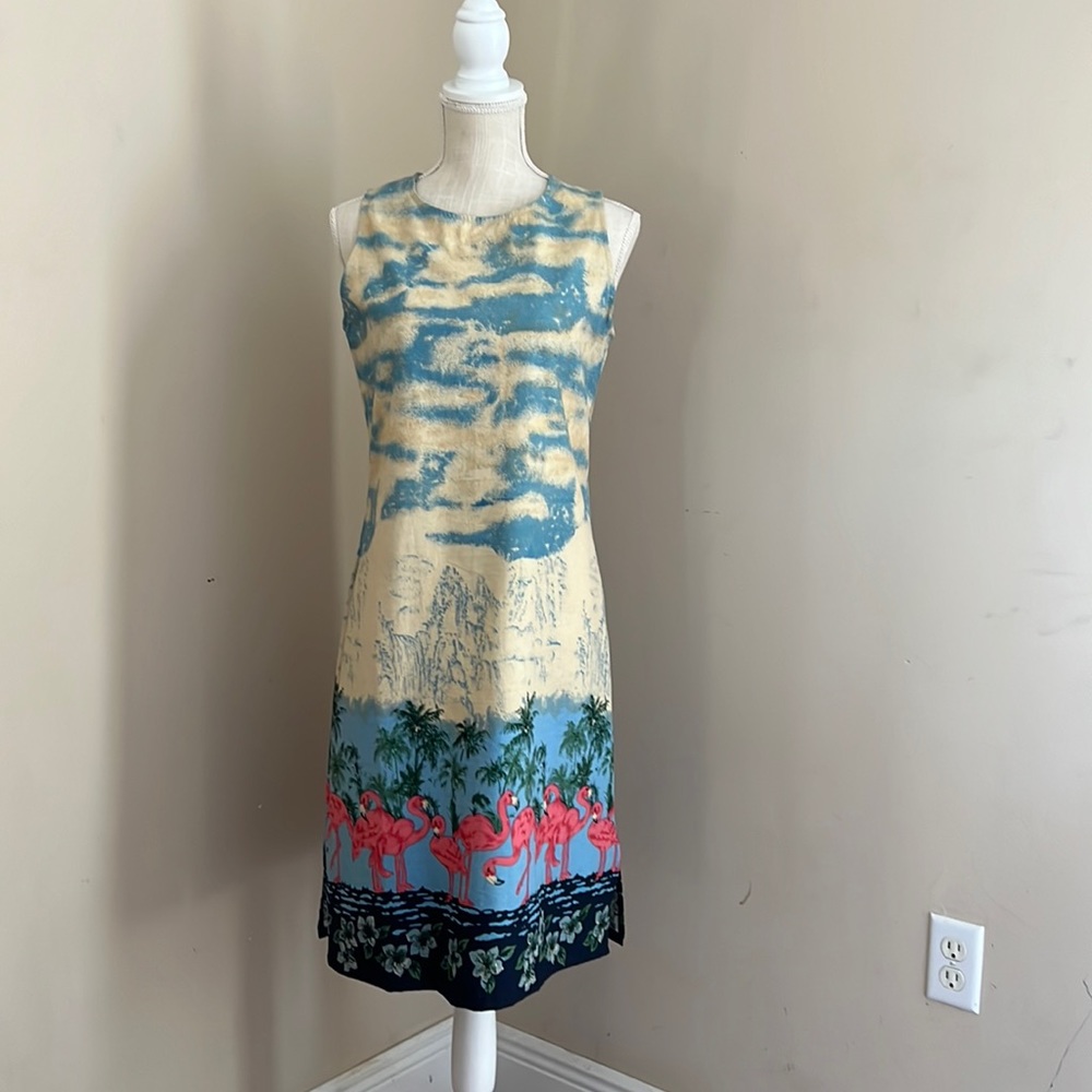 Vintage Take Two Clothing Co Women’s Dress Flamingo 🦩 Print Size: M